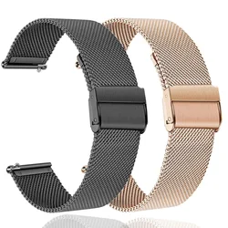 18mm 20mm 22mm Stainless Steel Watch Band For Garmin Venu SQ 2 2S Plus Smart Watch Bracelet Garmin Vivoactive 3 4 4S Metal Strap