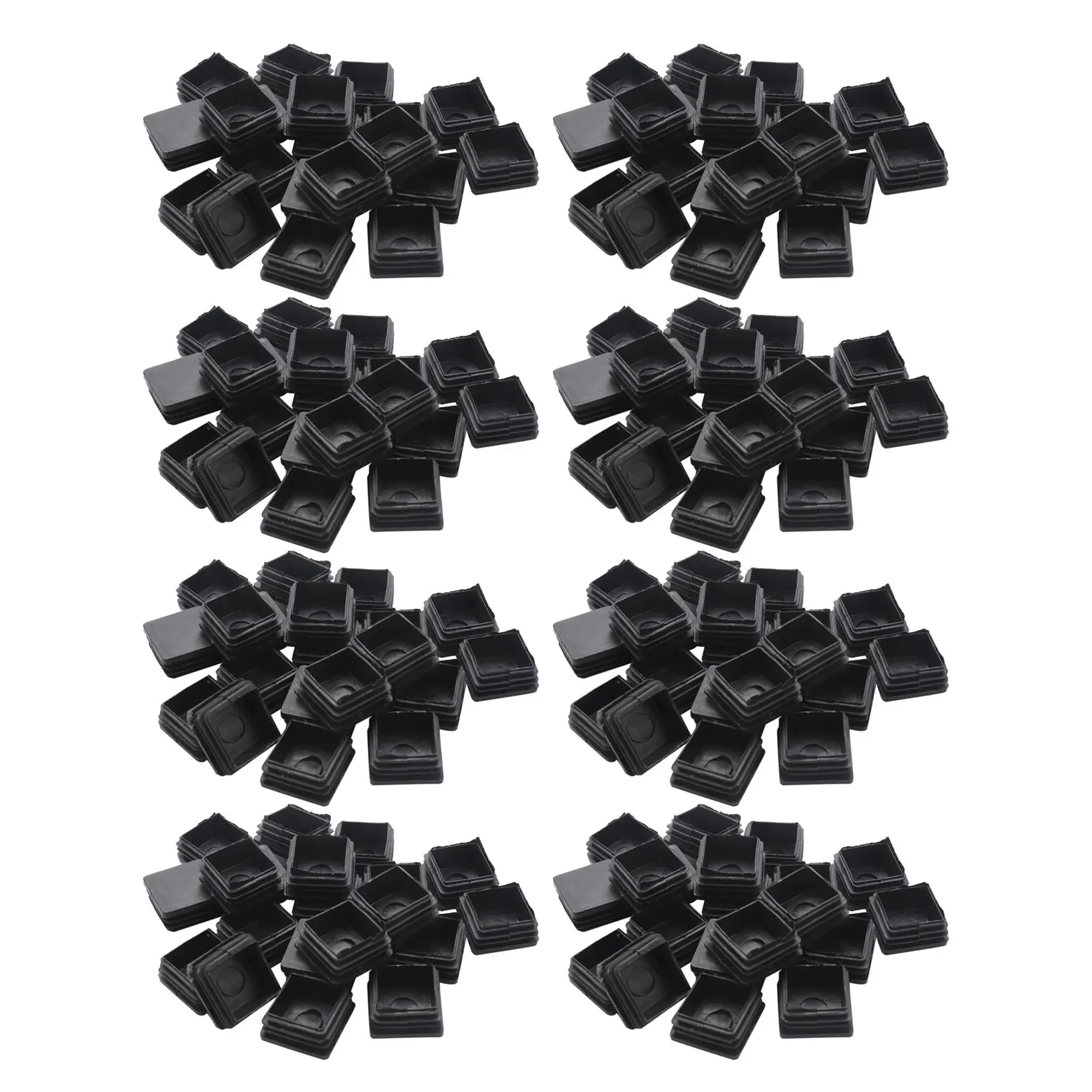 

AS96-160 Pcs Plastic Square Blanking End Caps Tube Inserts 25Mm X 25Mm