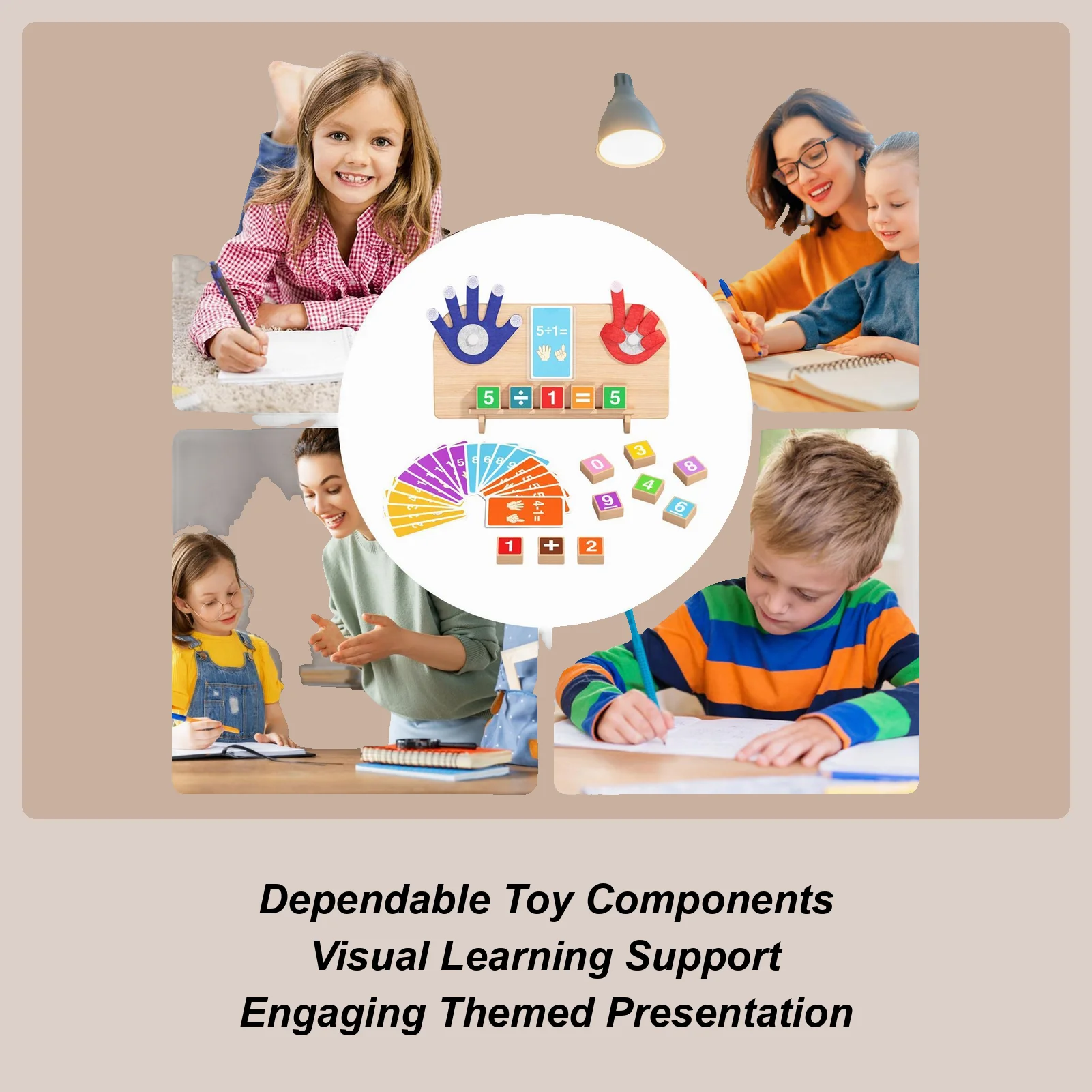 Zabawki matematyczne dla dzieci drewniane dla dzieci w wieku 3-6 lat pomoce matematyczne dla przedszkolaków klocki do liczenia dla przedszkolaków uczniów uczniów do użytku domowego