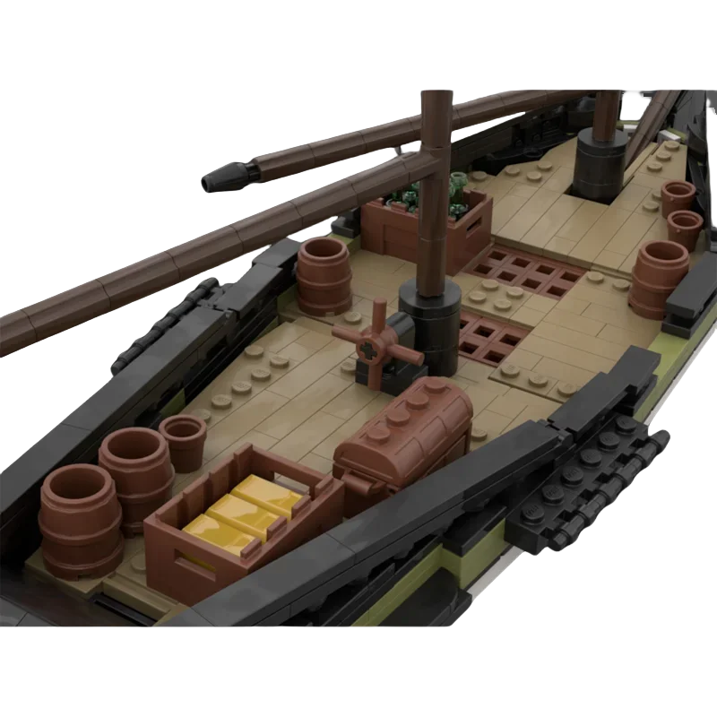 Bloques de construcción MOC personalizados, modelos de veleros de juguete, 888 piezas, regalos creativos de Navidad para todos los entusiastas de la arquitectura