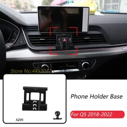 Car Phone Holder Base Only For Audi Q5 FY 2018-2022 Fixed Air Outlet Bracket Base Accessories Diameter 17mm