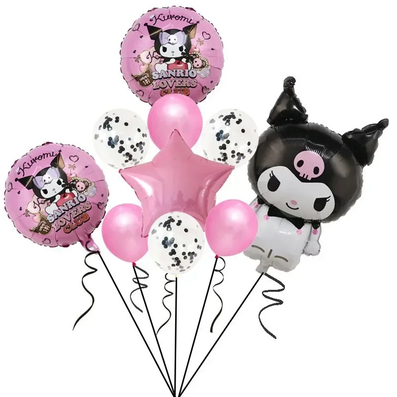 Ballons en aluminium Sanurgente Cinnamoroll pour enfants, Kuromi My Melody, Rose, Bleu, Dessin animé, Anime, ixd'anniversaire, Jouets décoratifs, Vente en gros, 10 pièces