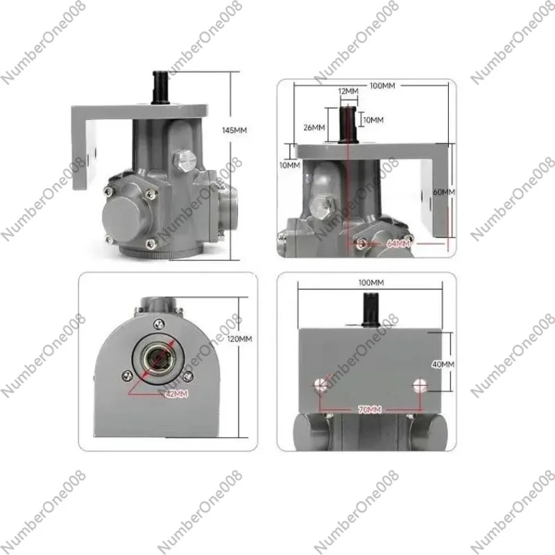 For High Torque Pneumatic Motor, Low-speed High-power Motor, Forward and Reverse Explosion-proof Motor