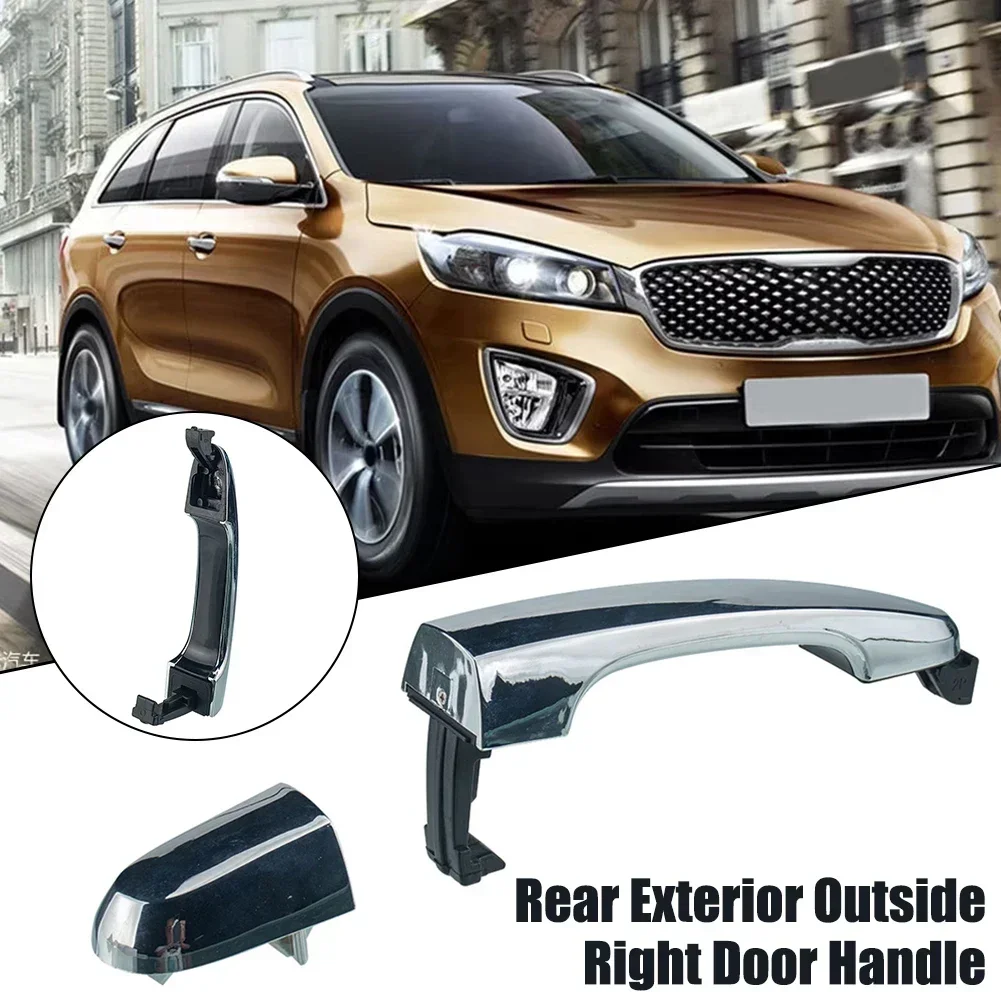 Quality Assured Replacement Exterior Handles in Chrome Finish for the rear right side of For Kia Sorento '11 '15 models