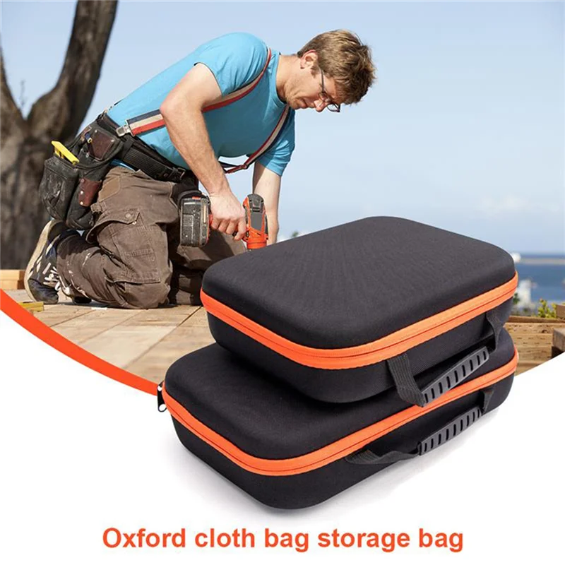 Mallette de transport pour perceuse électrique, sac à outils étanche, boîte à outils antichoc, sac de gril Oxford pour matériel d'électricien, 27x22x7cm