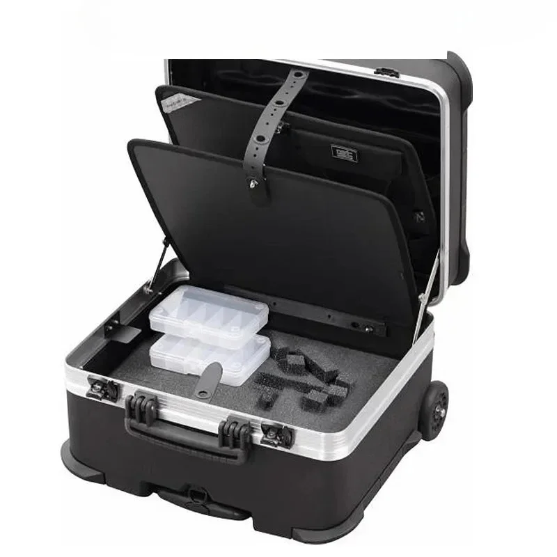The GT LINE repair toolbox is made of HDPE material and equipped with a TSA lock that can be moved