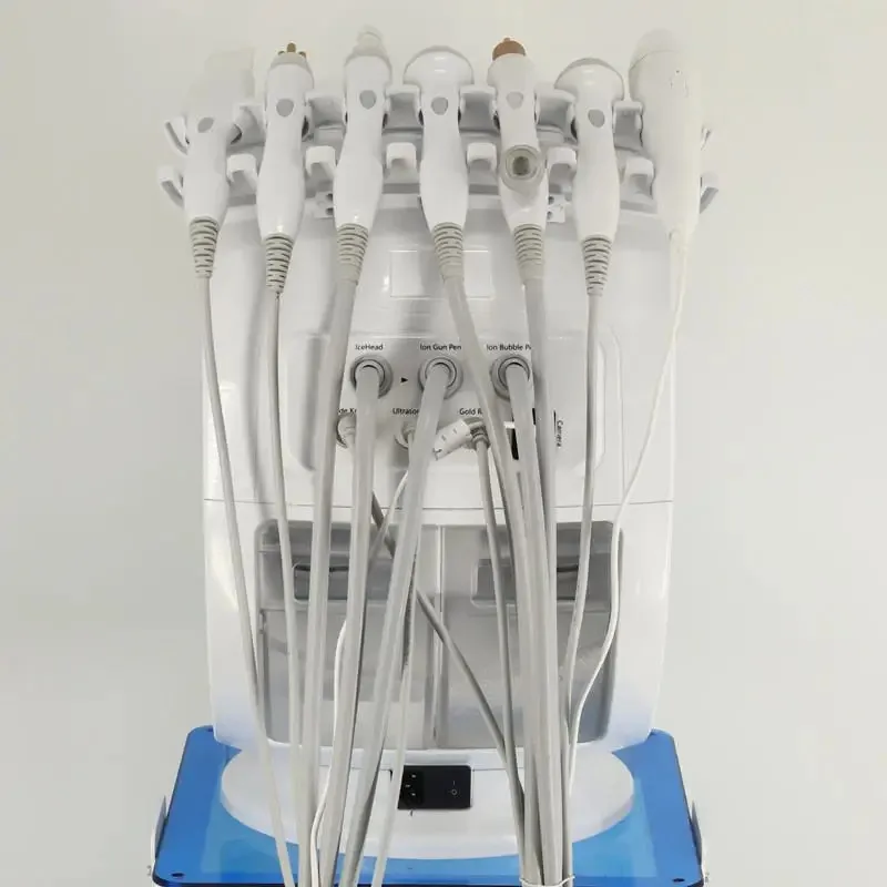 Macchina per il trattamento del viso intelligente blu ghiaccio di alta qualità 2025 Hydrofacial 7 in 1 Dermoabrasione portatile professionale