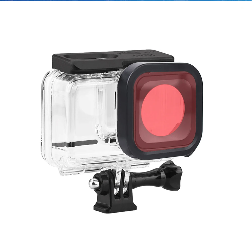 

3pcs Sports Camera Diving Filter Set Red Purple Pink Underwater Color Correction Filter For Shallow Deep Water 5-25M 1-5M