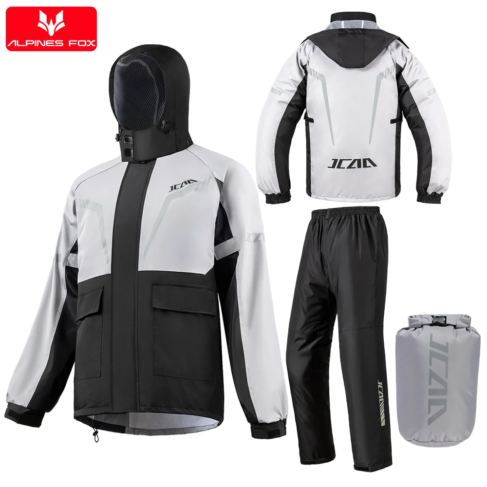 

Motorcycle Raincoat Suits Breathable Men Motorcycle Raincoat Biker Rain Coat Moto Lady Pink Waterproof Biker Separate Coat Pants