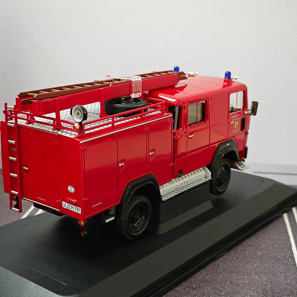 1: 431965 Magirus Deutz 100 d7 fa lf8 TS Die Casting Simulation Fire Truck Model Collection Ornament