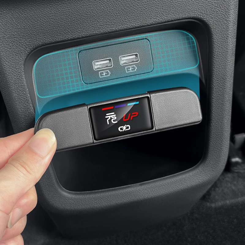 New High Quality Car Rear USB Charging Port Protective Cover Dustproof Waterproof Cover For BYD Yuan Up Pro 2024 2025 Auto Inter