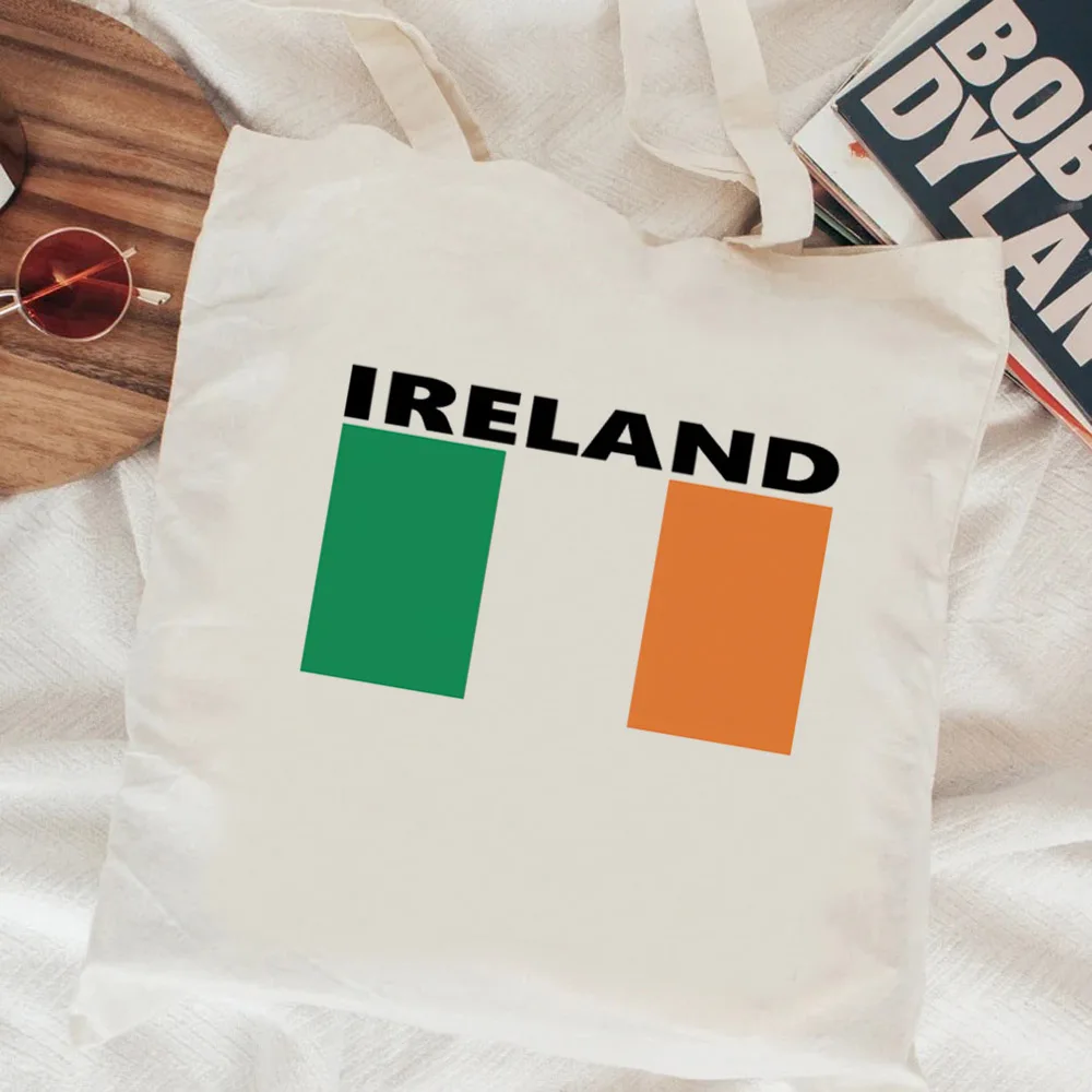 Ireland shopping bag shopper handbag tote grocery bag jute foldable grab