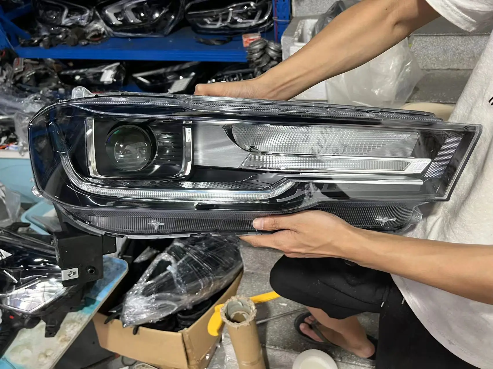 

Car Led Headlight Daytime Running DRL Low High Beam for Haval h6 16-20 Angel eye Turn signal