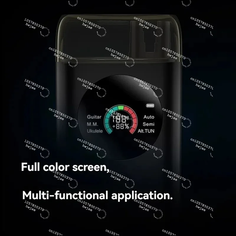 Built-in Metronome & String Winder, for Electric & Acoustic Guitars，Smart Automatic Guitar Tuner with Full-Color LCD Screen