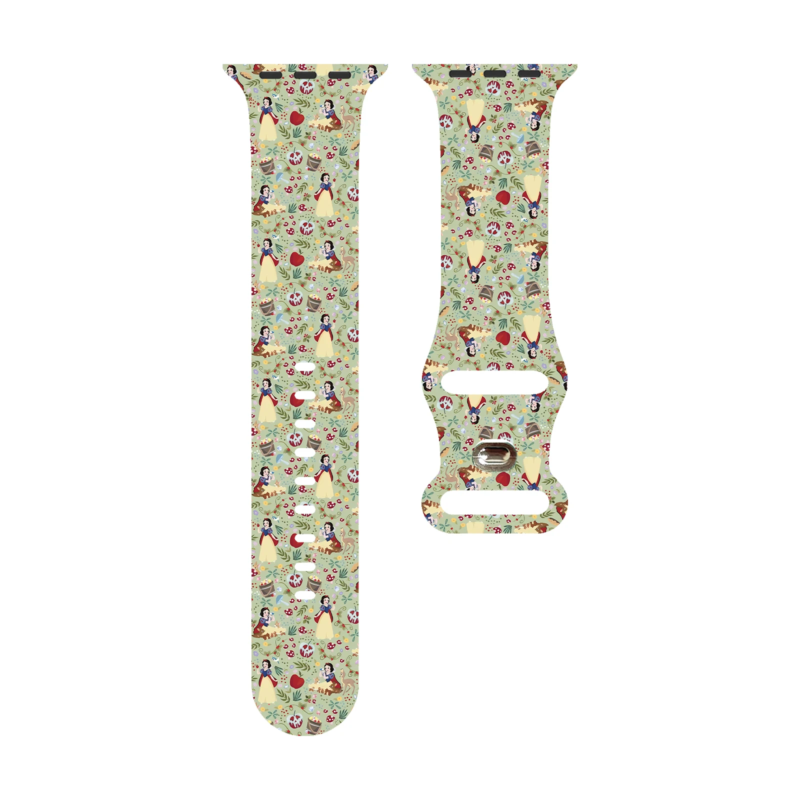 

Disney Scattered Dots Pattern Series Print Strap for Apple Watch 11/10/9/SE, Soft Replacement Silicone Band 46mm/45mm/44mm/42mm
