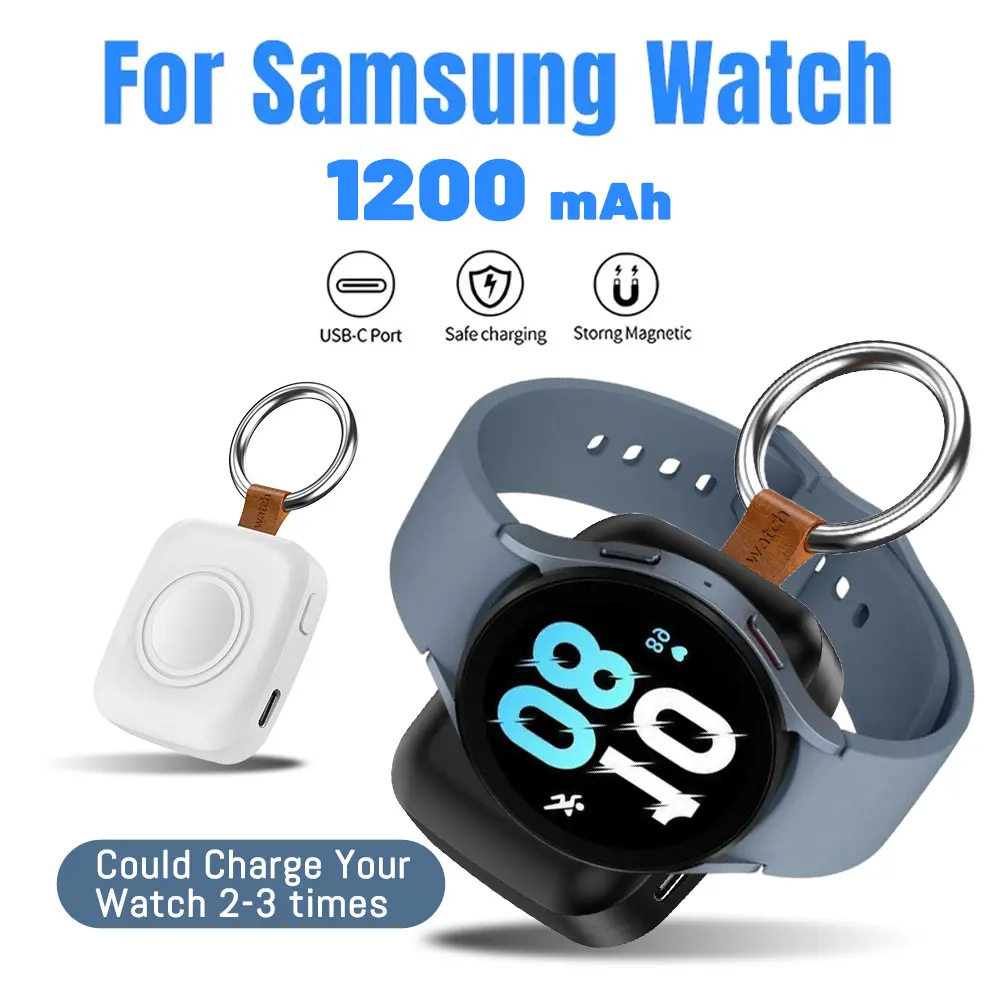 

Magnetic Wireless Portable Watch USB Type C Fast Charger for Samsung Galaxy Watch 8/8 Classic/5/4Pro/3/Active Fast Charging