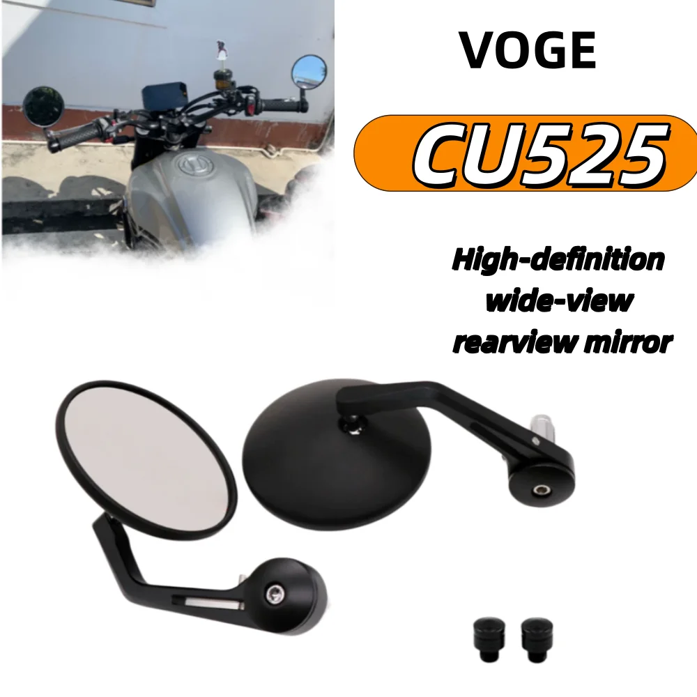 Compatible with VOGE CU525 and wuji cu525 original handlebars, this is a folding rearview mirror accessory.