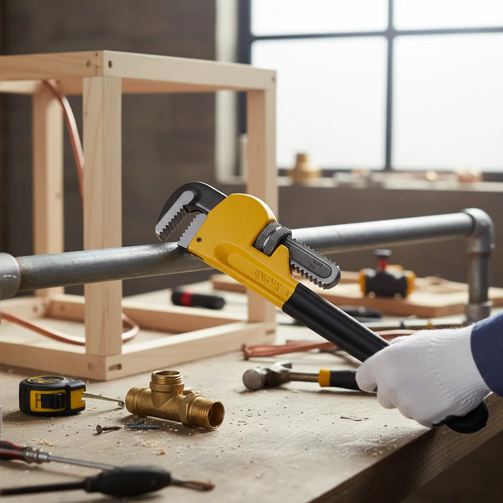 

Сверхмощный трубный ключ с пластиковым покрытием Многофункциональный гаечный ключ для сантехники и сборки мебели