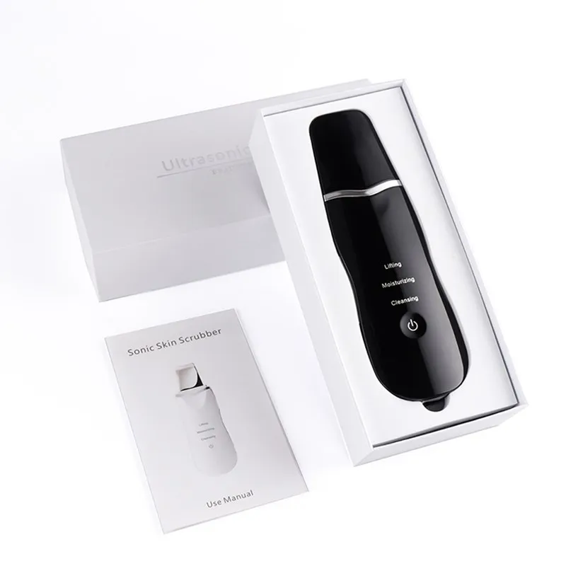 Elektrische Sonic Vibration Spachtel Schaber Edelstahl Gesichts Tiefenreinigung Peeling Mitesser Entfernung Haut Wäscher