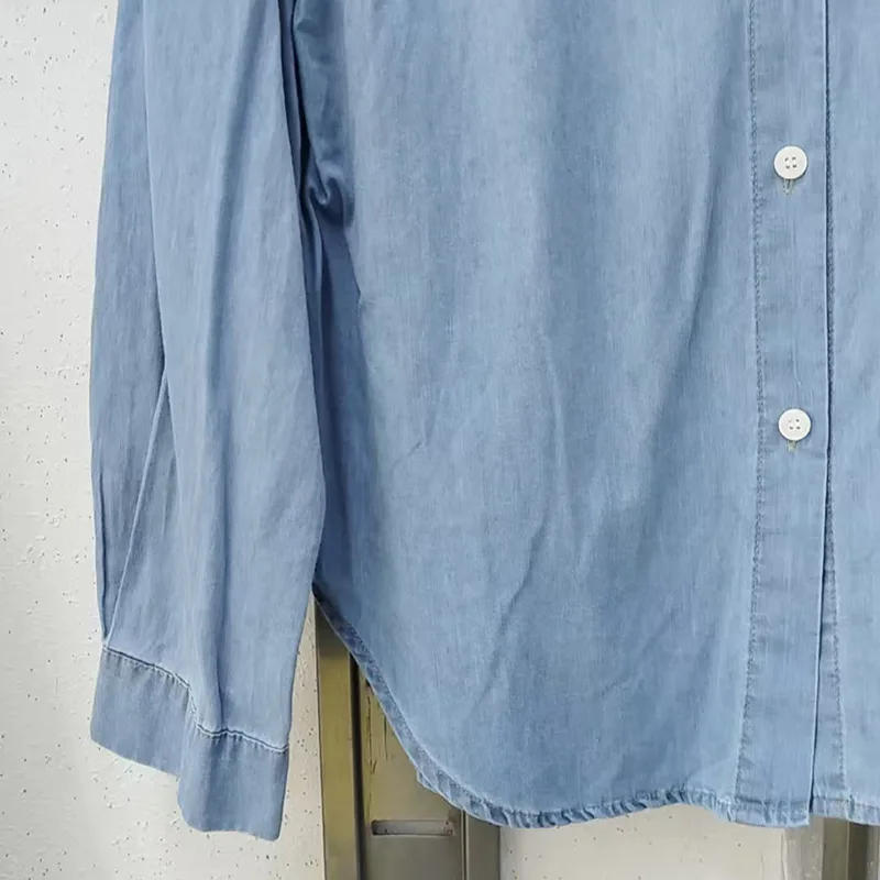 

Bowknot Fashion Top Denim Jacket For Women Spring And Autumn New Women's Shirt