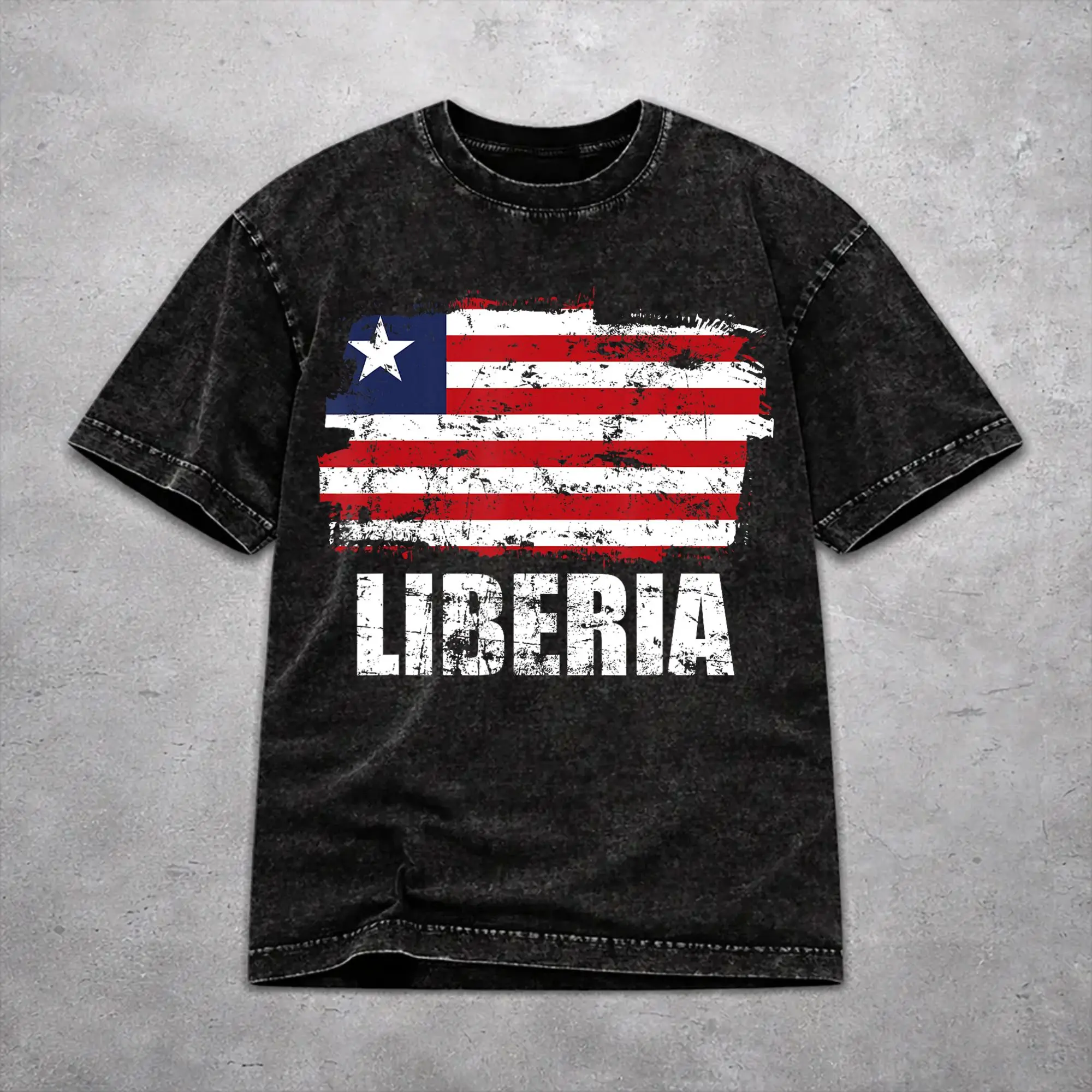 Men Women Wased T-shirts Liberia Independence Day Print T Shirt Merch Oversize  Tees Tops