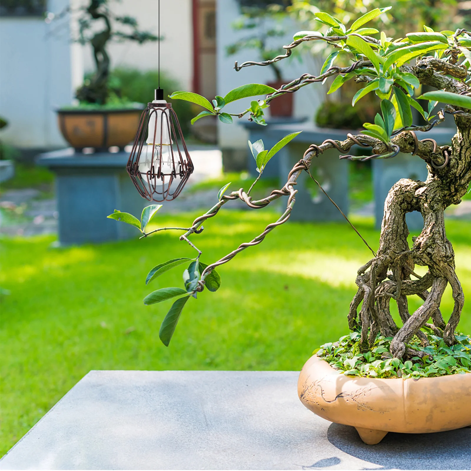 

1 шт. винтажный абажур из железной проволоки, небольшой сменный подвесной абажур для настольных торшеров, потолочный вентилятор, декоративная крышка