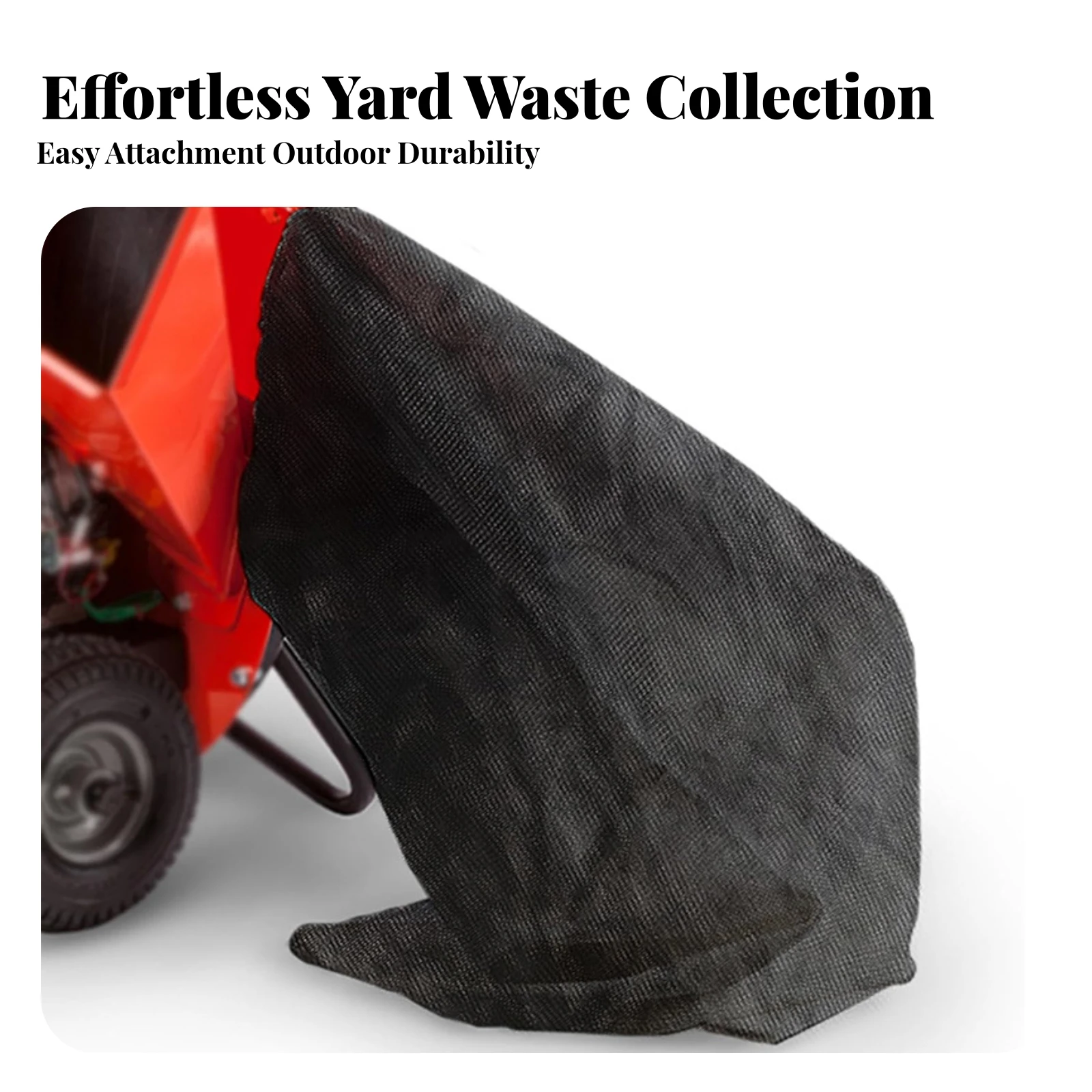 Mesh Collection Bag with Drawstring Closure Breathable Chipper Discharge Bag with Drawstring Adjustable Replacement