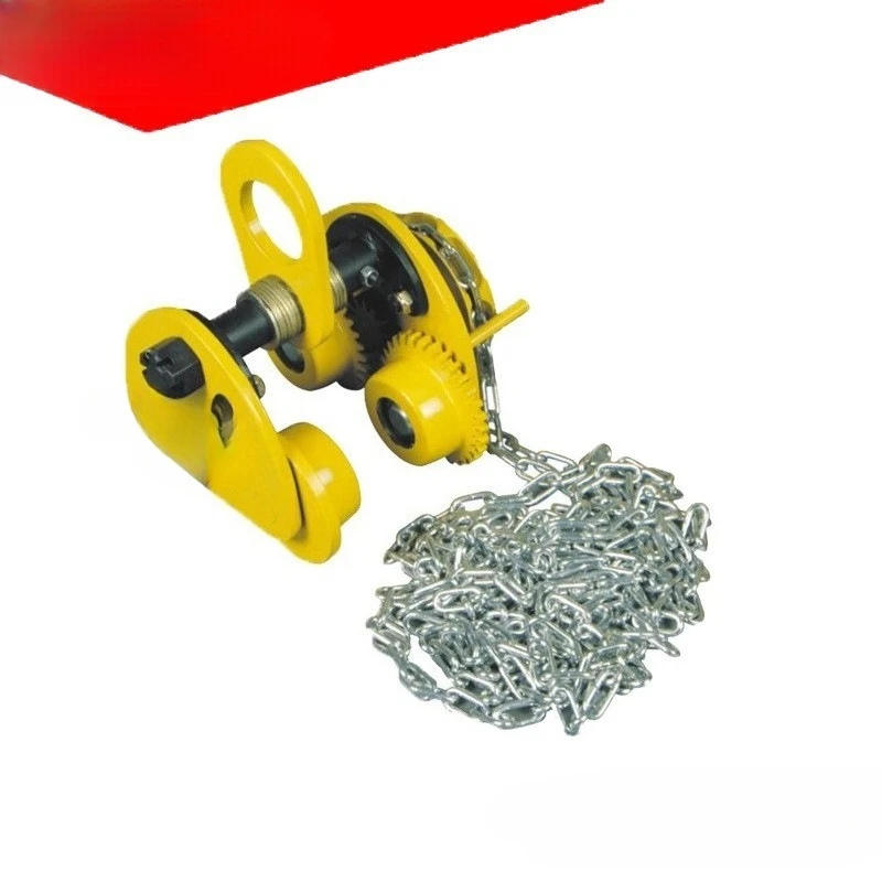 

Hand-pulled trolley 1 ton 3 meters Hand-pulled trolley monorail I-beam track sports car