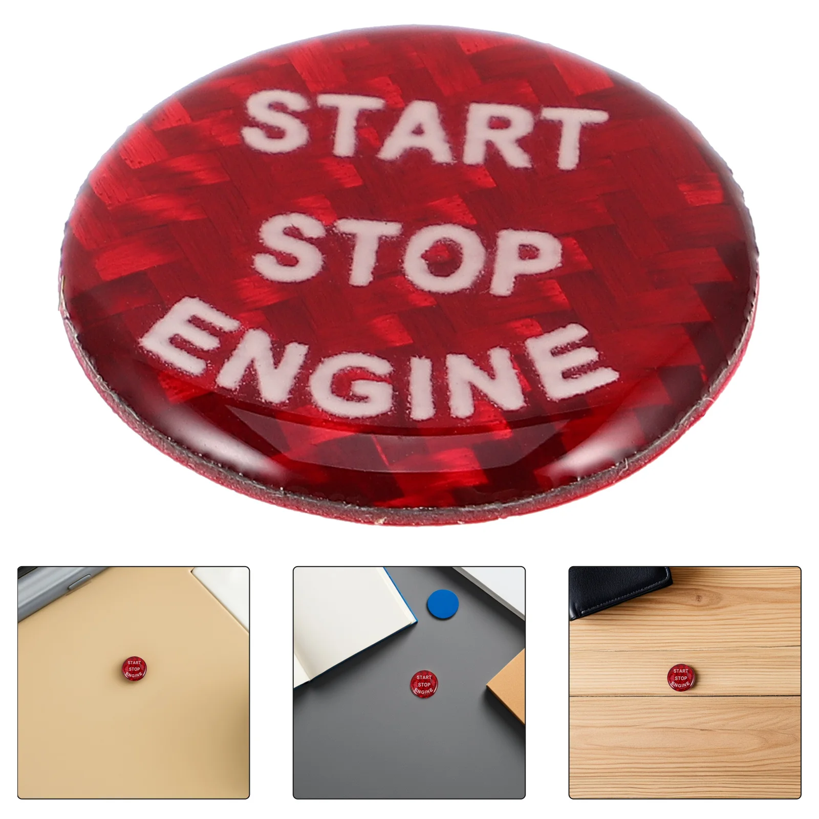 

21Mm Plastic Car Engine Start Stop Button Cover For Auto Ignition Switch Interior Accessories Decorative Sticker