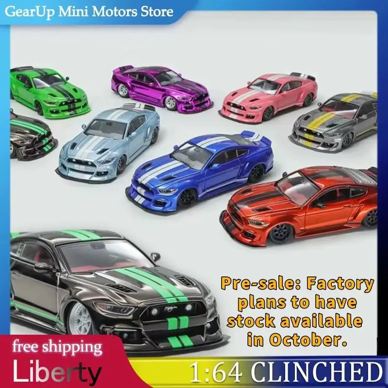 

Liberty 1:64 6th Gen Ford Mustang Wide-body Modified Pneumatic Shock Absorber Low-prone Attitude Alloy Muscle Car Model Display