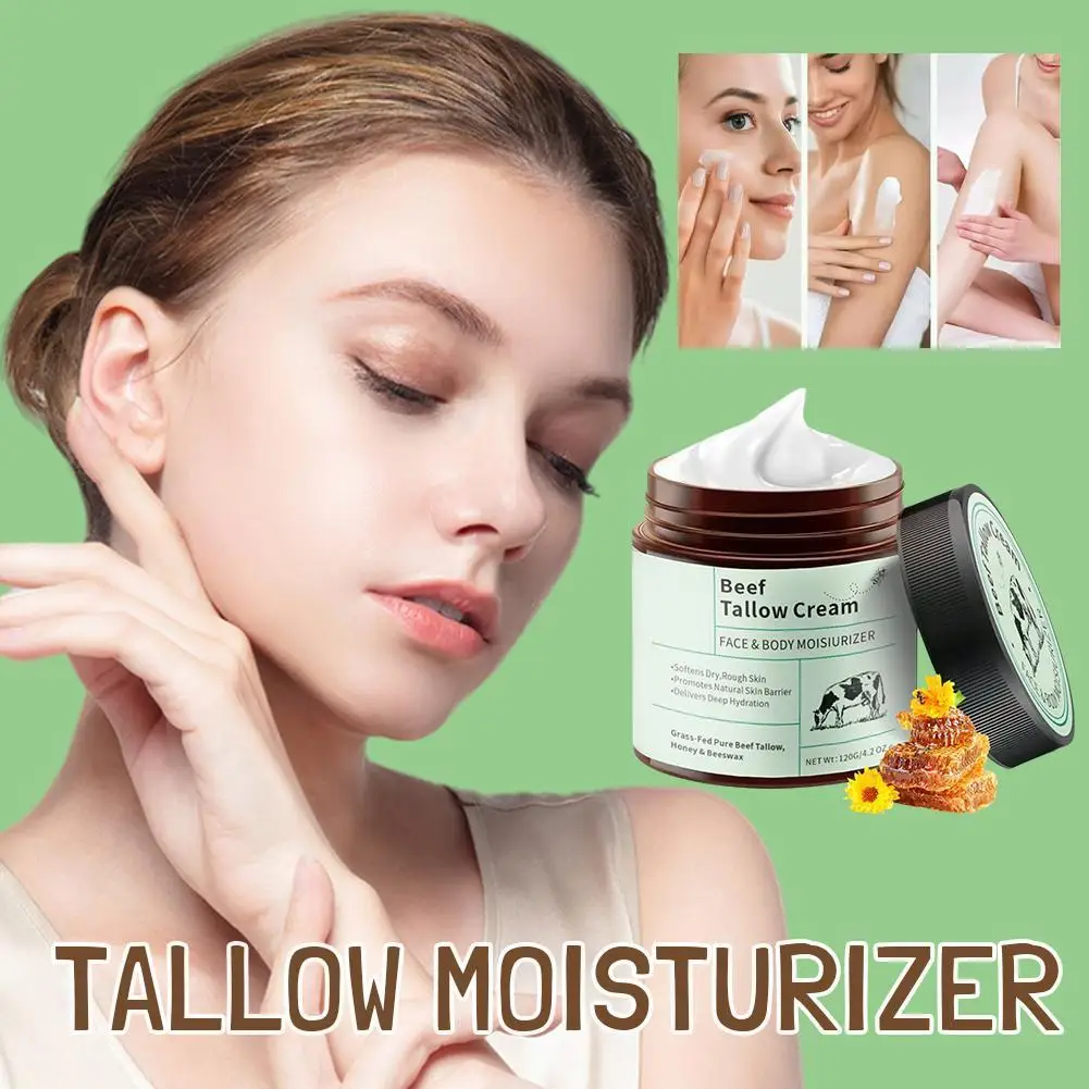 

Beef Tallow Honey Moisturizer Cream Redness Repair Pore Shrinking Nourishing Hydrating Brightening Rejuvenation Women Cosmetics