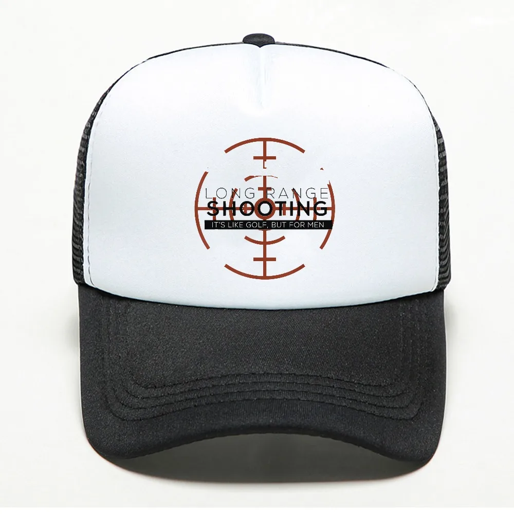 Long Range Shooting visor hat Vintage Marksman Shooter Gun Enthusiast Baseball cap adjustable mesh breathable Trucker hats