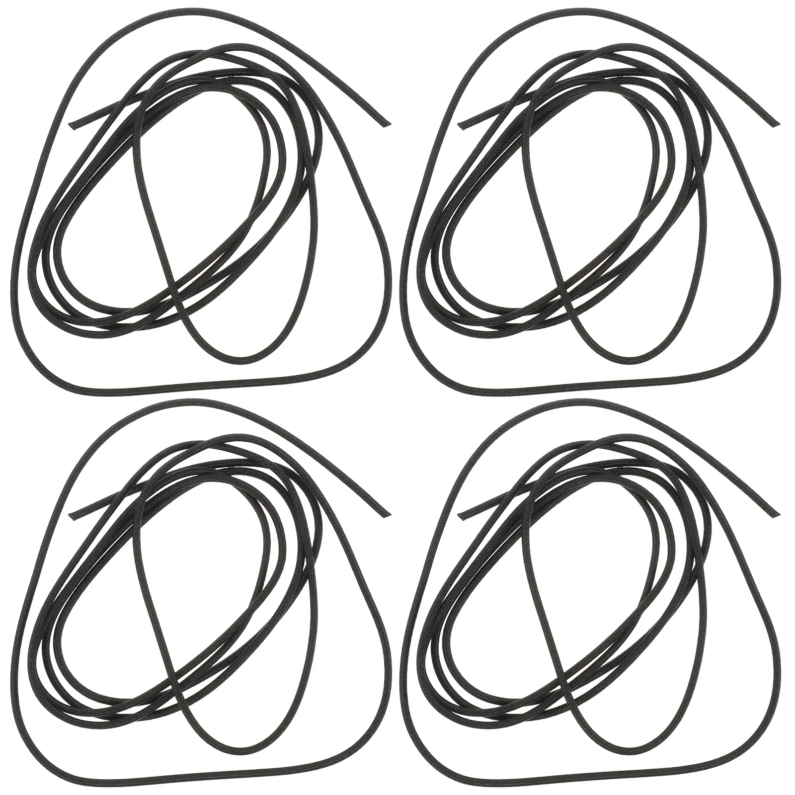 4 قطعة أربطة مرنة لأجهزة الكمبيوتر المحمولة المسافر A5 أسود سميك بديل بإبزيم معدني يمكنك صنعه بنفسك ملحقات حساب اليد دفتر الملاحظات #4