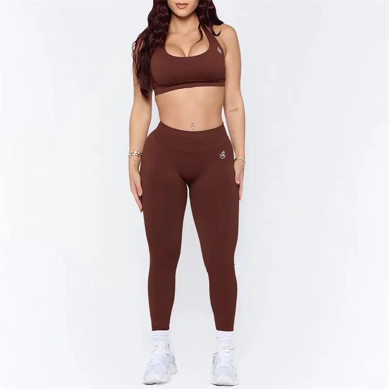 Bum Women Yoga Sets 2025 Shaping Scrunch Butt Leggings And Impact Sports Bra Women 2pcs Seamless Suits Gym Sexy Halter Bra Set - Image 20