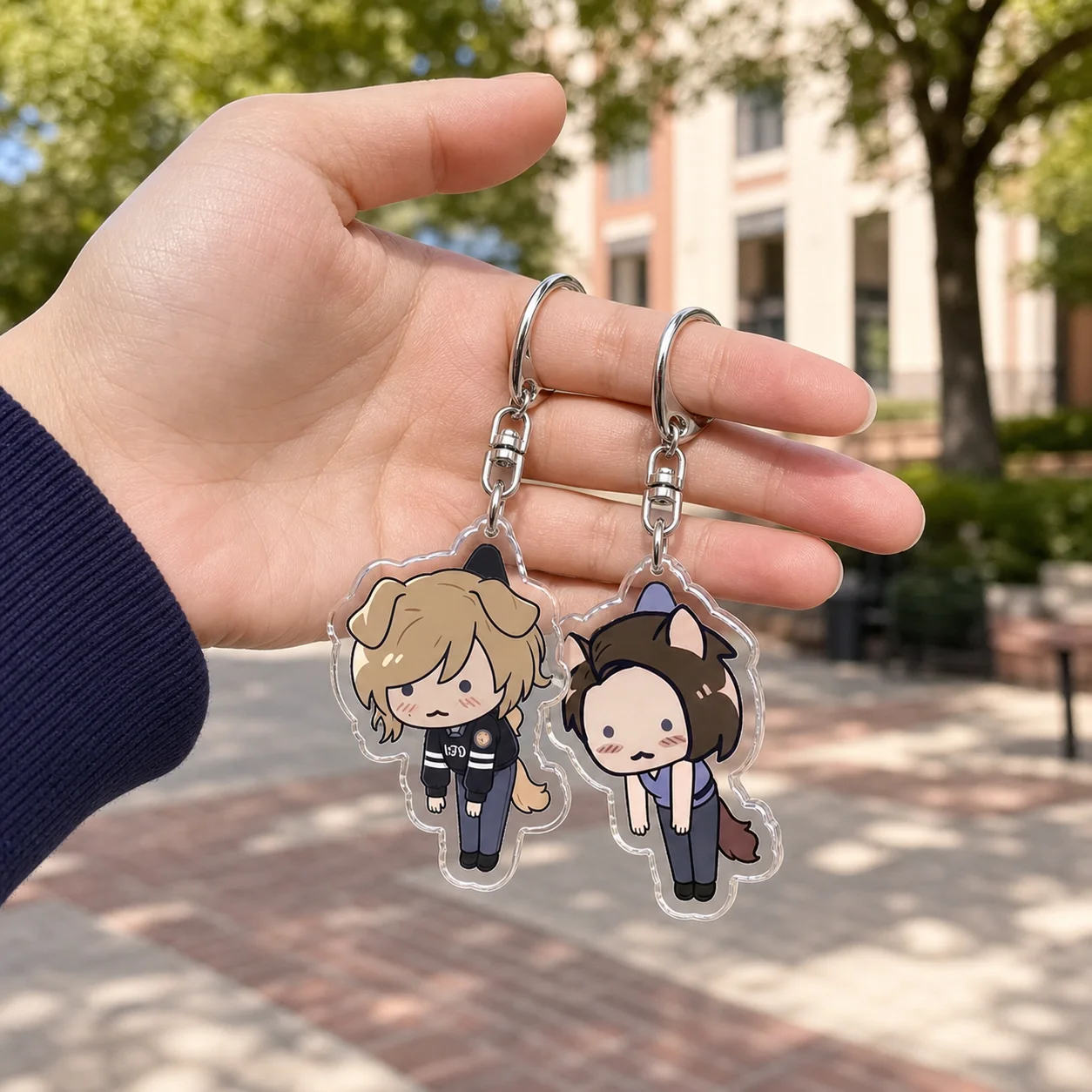 Popular Game Cartoon Keychain for Accessories Bag Cute Gamer Charm Keyrings Jewelry Friendds Gifts