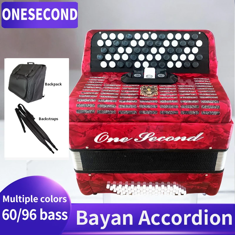 ONESCOND Bayang accordion 60 bass B/C system button accordion for children and adults beginners