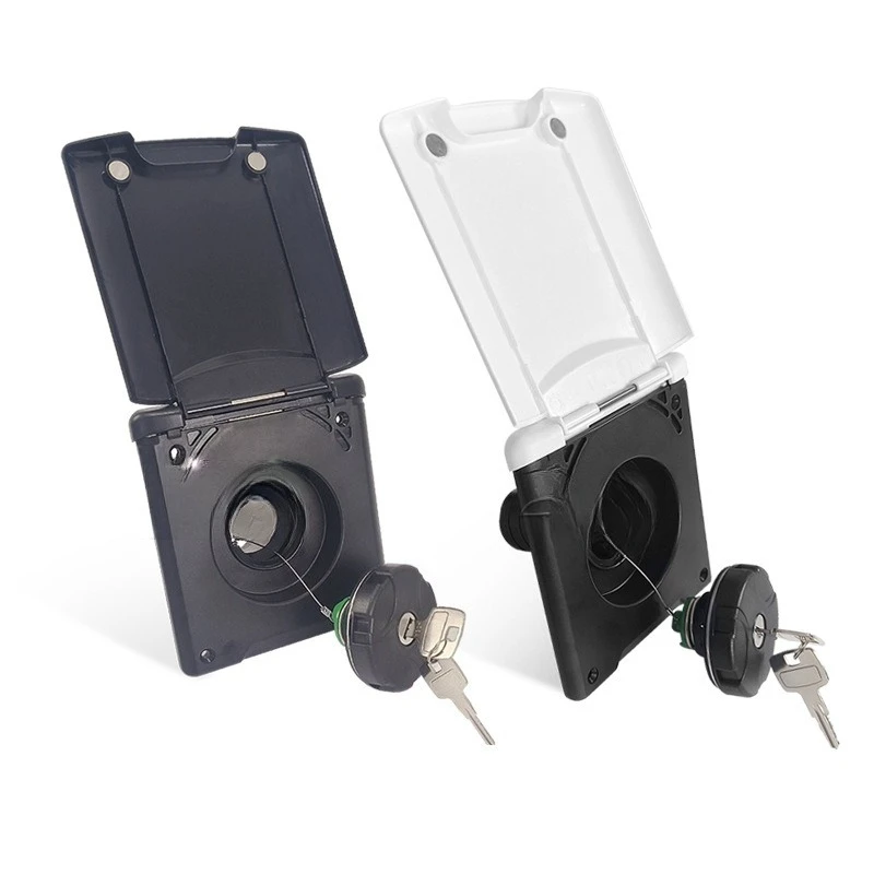 

RV external water filling port, outdoor power socket, gravity refueling port, gas fast interface, waterproof mains interface