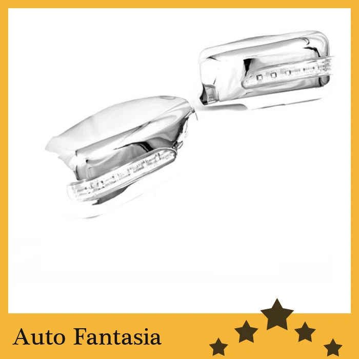 

Chrome Side Mirror Cover with LED Side Blinker for Mitsubishi Lancer / Mirage 02-06 / Evolution Gen 7-