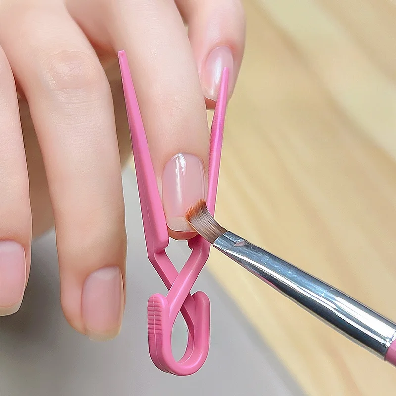 こぼれ防止マニキュアプロテクタークリップ-ネイルクリップアクリルジェルエクステンションヒントネイルフォームクリップDIYフレンチマニキュアツールアクセサリー