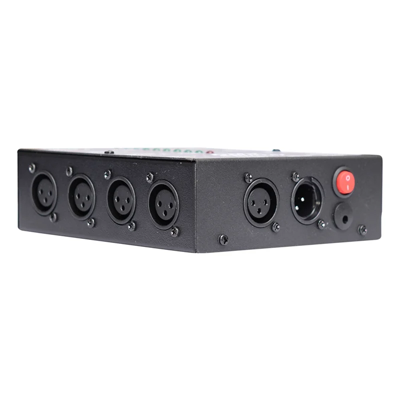 SQPP-2X DMX512 Spillter 8 Ports Channels Isolated 3Pin Optical Istribution Amplifier For DJ Disco DMX Stage Lighting EU Plug