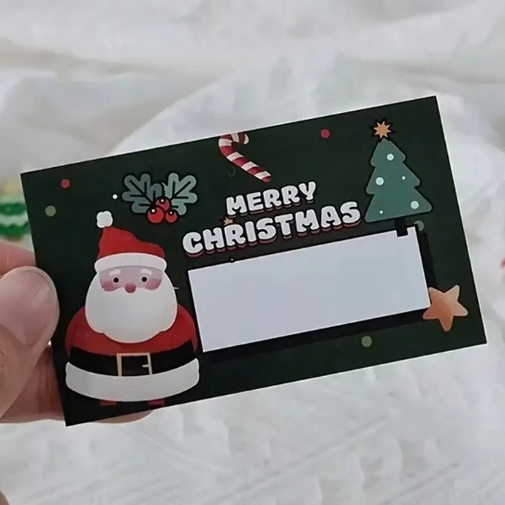 30 Set Write‑In Christmas Scratch Off Cards Opaque Coating Self-Scratchable Scratch Off Tickets Cards Cartoon Themed
