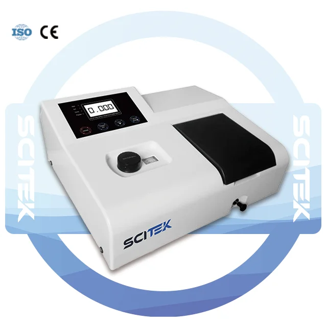 SCITEK UV-VIS Spectrophotometer Wavelength Range 200-1000nm Low-Price Spectrophotometer for Laboratory