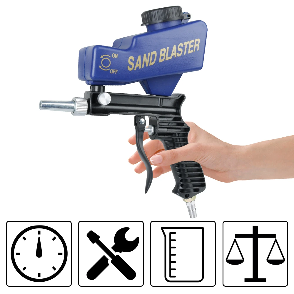 

Gravity Sandblasting Gun Pneumatic Sandblasting Set Rust Blasting Device Adjustable Blasting Machine Pneumatic Blasting Gun Set