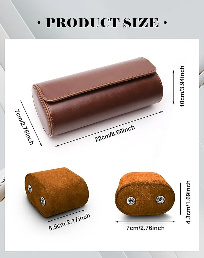 Sunglasses Case Tie Box Watch Cases For Men Crafted Travel Leather Case With Velvet Interior Presage