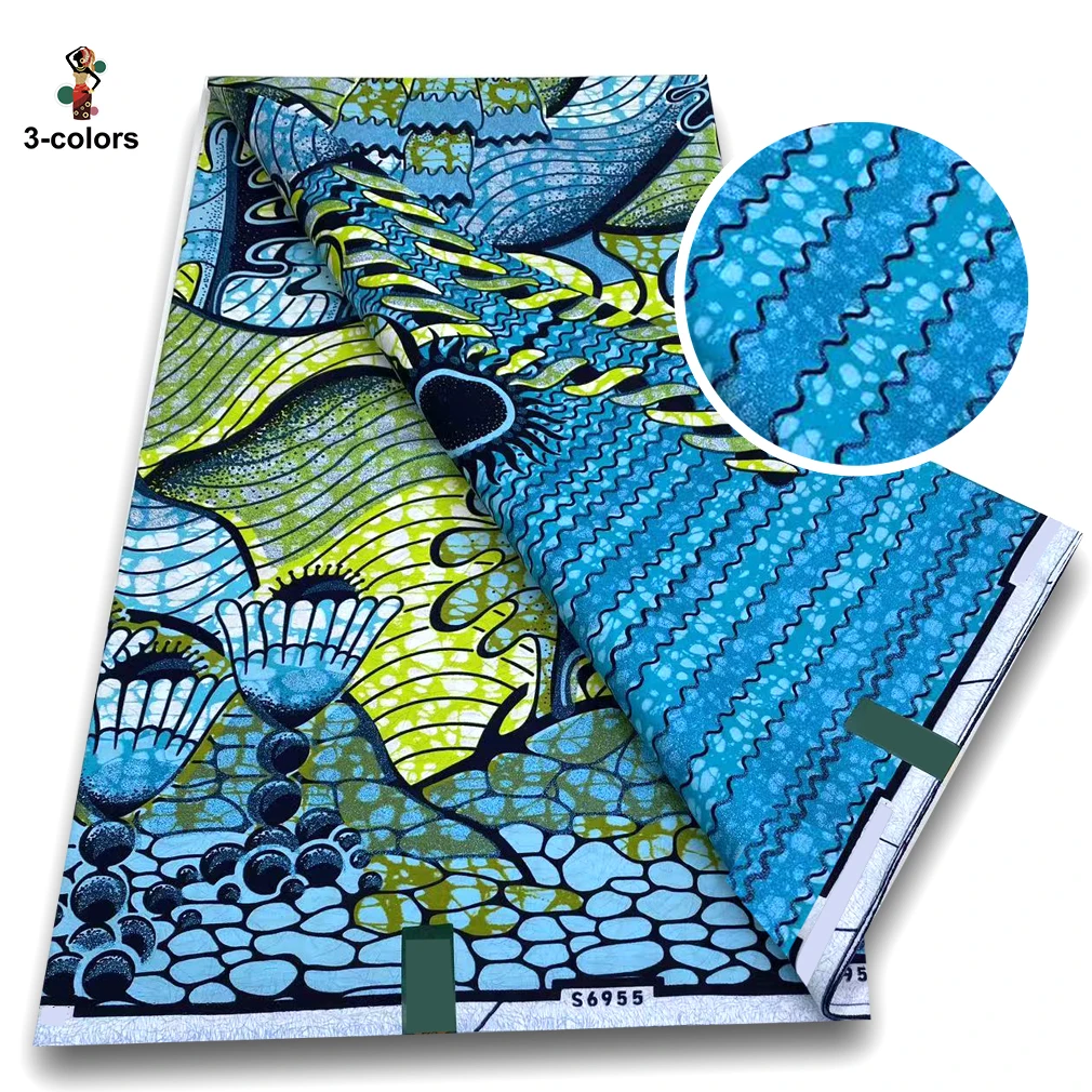 Good Quality Soft Pagne 100% Cotton Gold Print Fabric African Real Wax Fabric Nigeria Ankara Grand Golden Super Fabric
