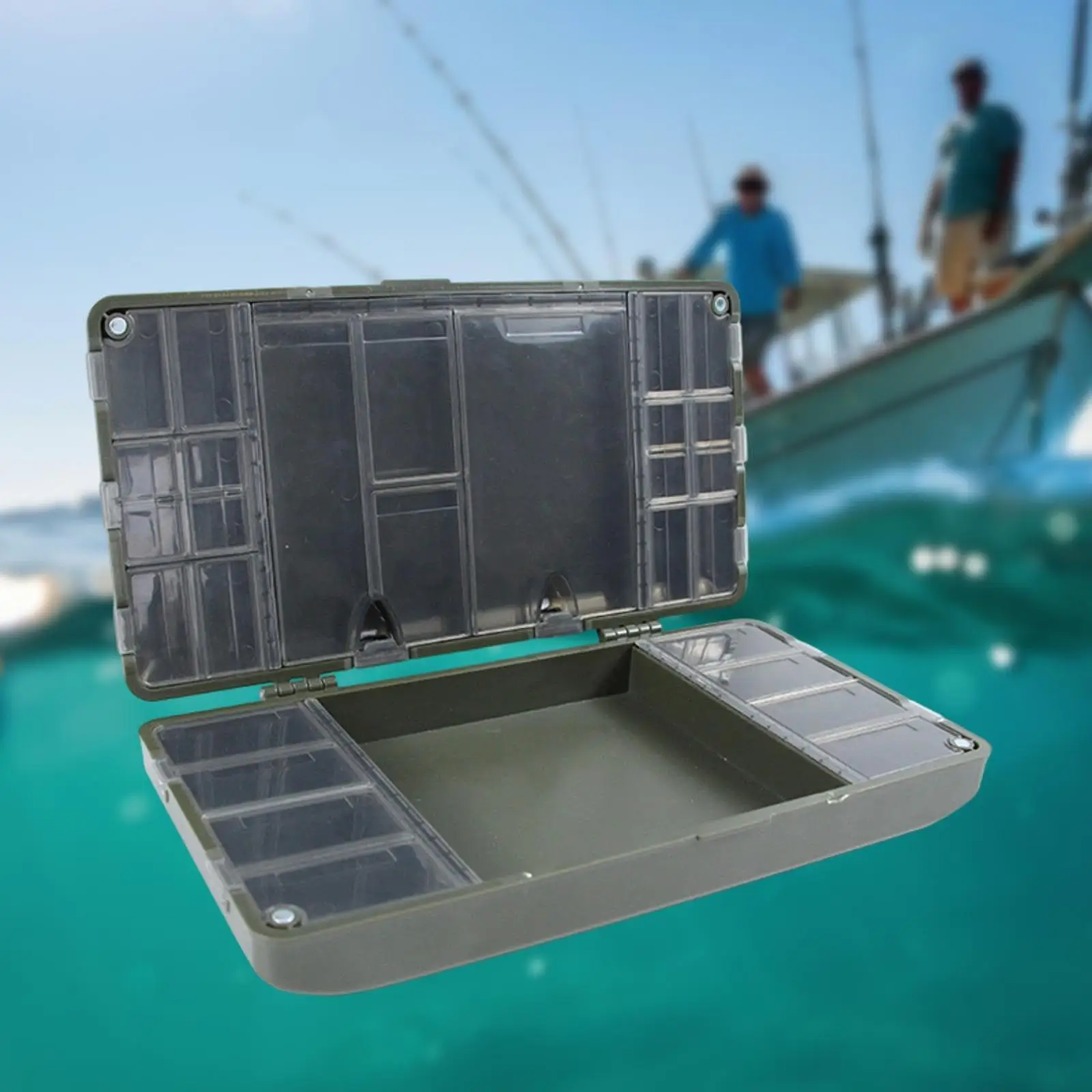 صندوق أدوات صيد السمك، حاوية تخزين محمولة متعددة الأغراض