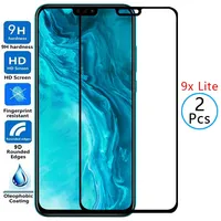 9d protective tempered glass for huawei honor 9x lite screen protector on honer onor hono honr 9xlite 9 x x9 light safety film