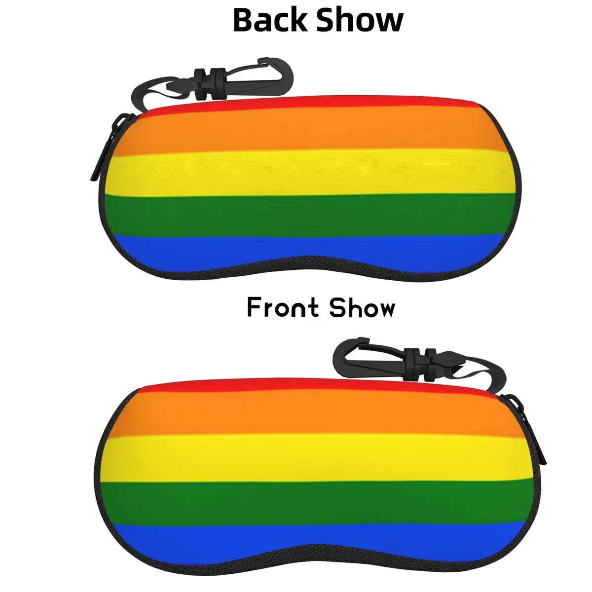 

Rainbow Flag Boho Lgbt Pride Yaoi Shell Glasses Case Protective Sunglasses Box Women Men Soft Eyeglass Bag Pouch