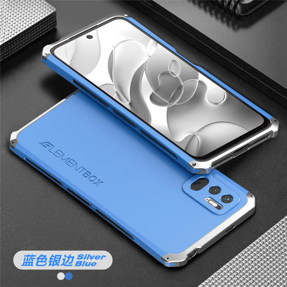 Shockproof Metal Armor Case For Xiaomi Redmi Note 8 Pro 9T Case Aluminum Frame Matte PC Cover For Redmi Note 9T 10 6 7 Pro Case