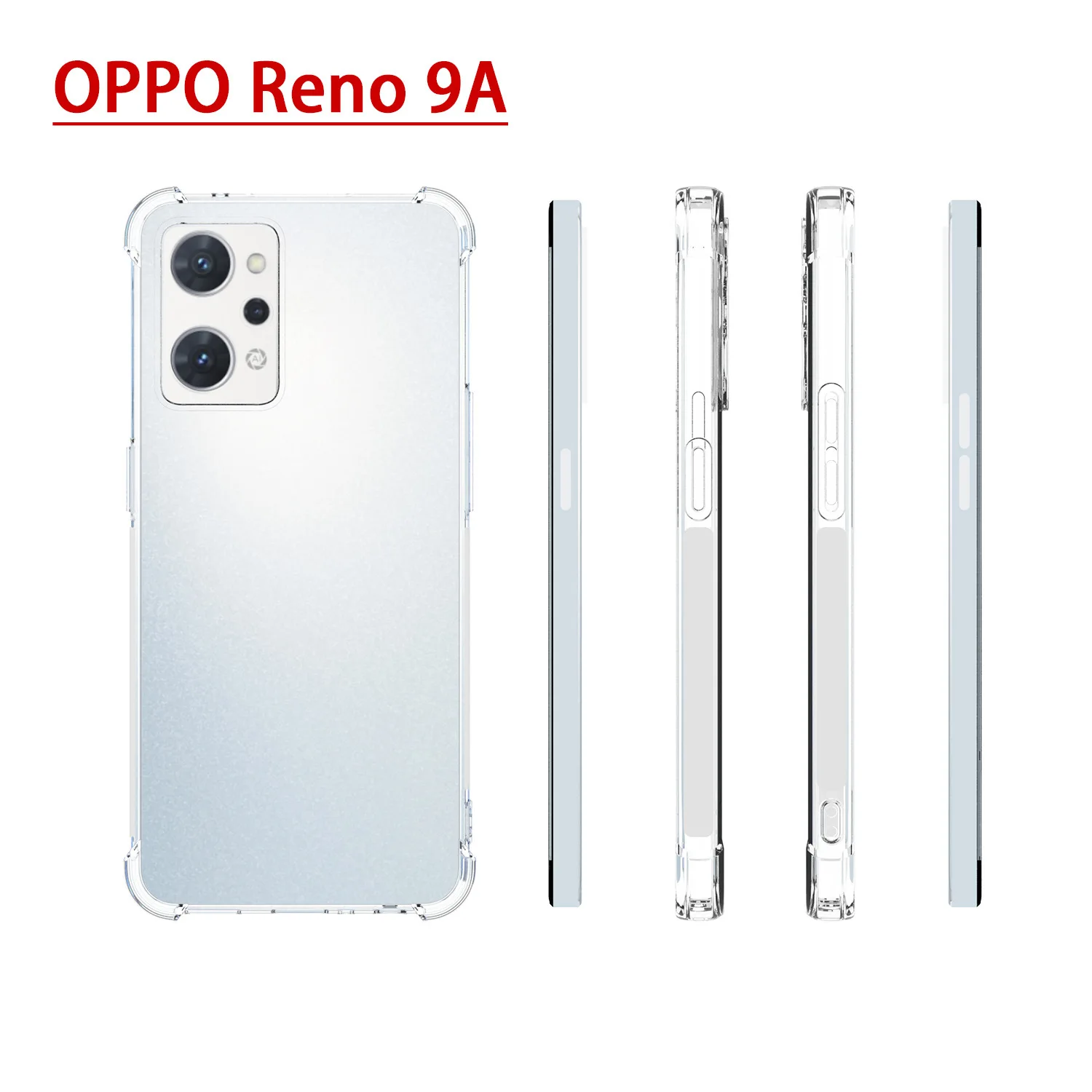 Luftkissen-Schutzhülle für Oppo Reno 3A 5A 7A 9A 11A 13A 15A Transparente Airbag-Silikon-TPU-Rückabdeckung für Oppo Reno 13A 15A – Detail 24